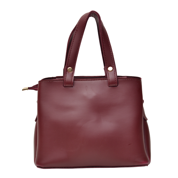Shoulder Carry Bag with 3 Pockets (Maroon)