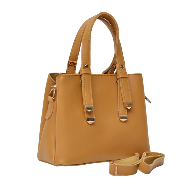 Shoulder Carry Bag with 3 Pockets (Mustard Yellow)