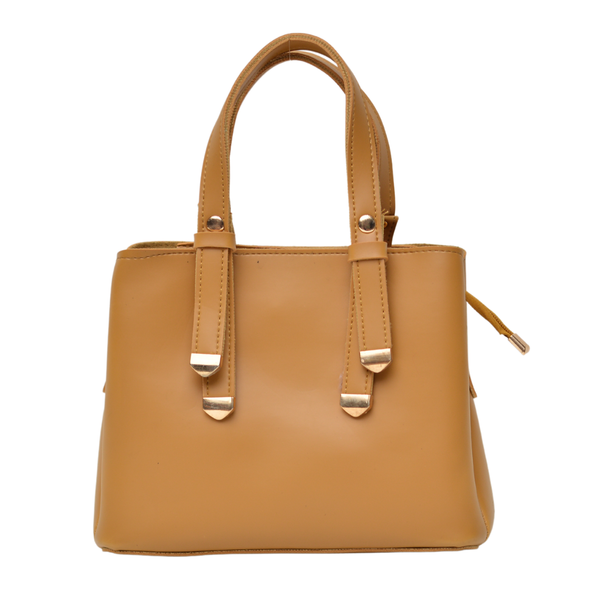 Shoulder Carry Bag with 3 Pockets (Mustard Yellow)
