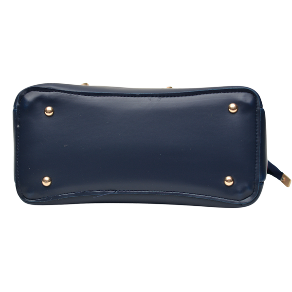 Shoulder Carry Bag with 3 Pockets (Navy Blue)