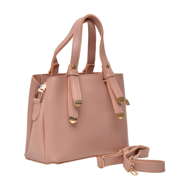 Shoulder Carry Bag with 3 Pockets (Pink)