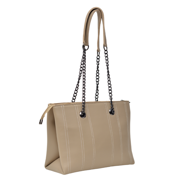 Shoulder Hand Bag With Two Pockets (Skin)