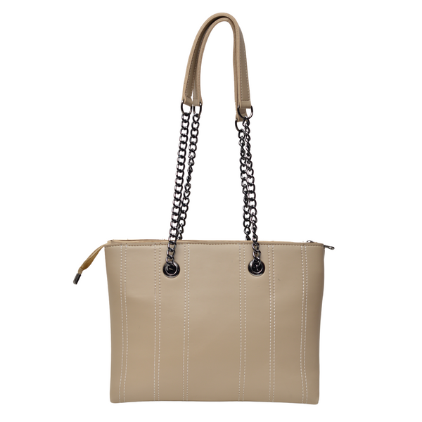 Shoulder Hand Bag With Two Pockets (Skin)
