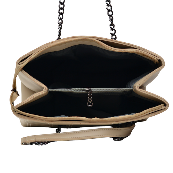 Shoulder Hand Bag With Two Pockets (Skin)