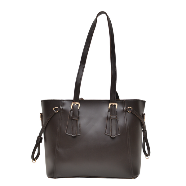 Stella Shoulder Handbag (Dark Brown)
