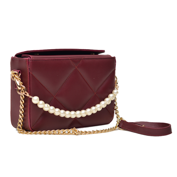 Tassel Women Crossbody Bag (Maroon)