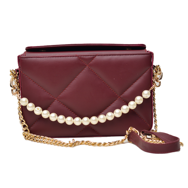 Tassel Women Crossbody Bag (Maroon)
