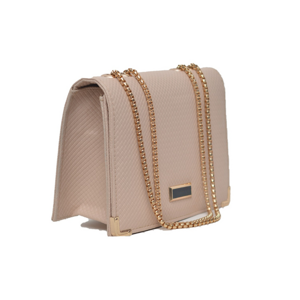 Textured Crossbody Bag (Pink)