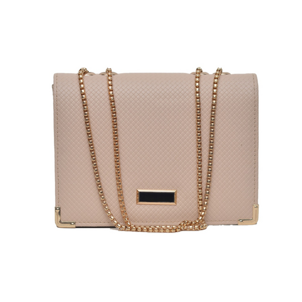 Textured Crossbody Bag (Pink)