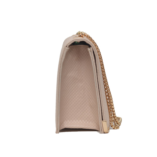 Textured Crossbody Bag (Pink)