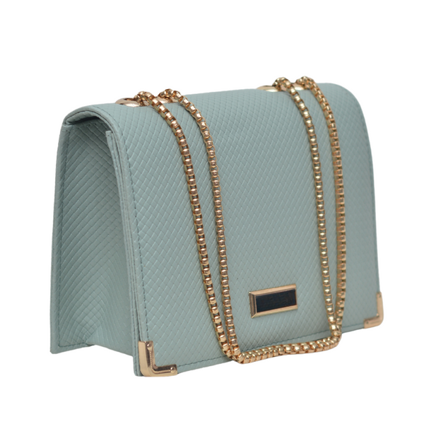 Textured Crossbody Bag (Sea Green)