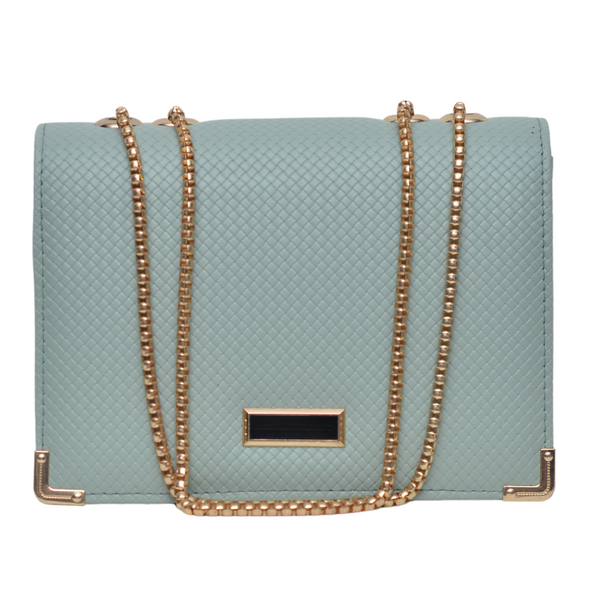 Textured Crossbody Bag (Sea Green)