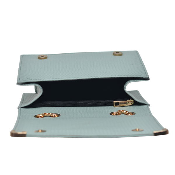 Textured Crossbody Bag (Sea Green)