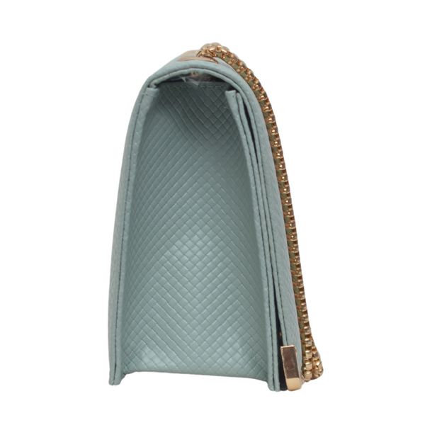 Textured Crossbody Bag (Sea Green)